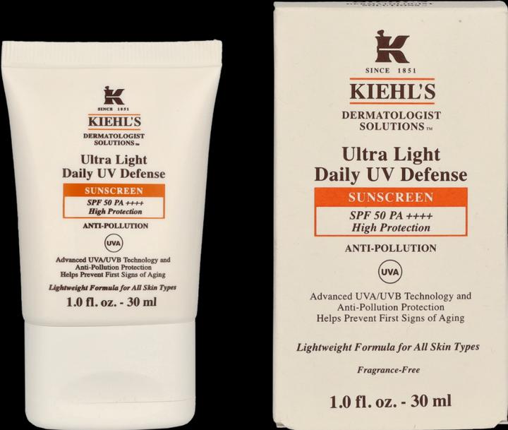 Actual product image Kiehl's Ultra Light Daily UV Defence SPF50 (Suntan cream, SPF 50, 30 ml, 52 g)