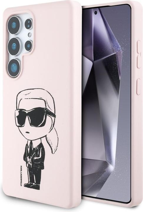 Actual product image Karl Lagerfeld Silicone Graffiti Ikonik Printed Logo MagSafe Case for Samsung Galaxy S25 Ultra - Pin (Samsung Galaxy S25 Ultra)