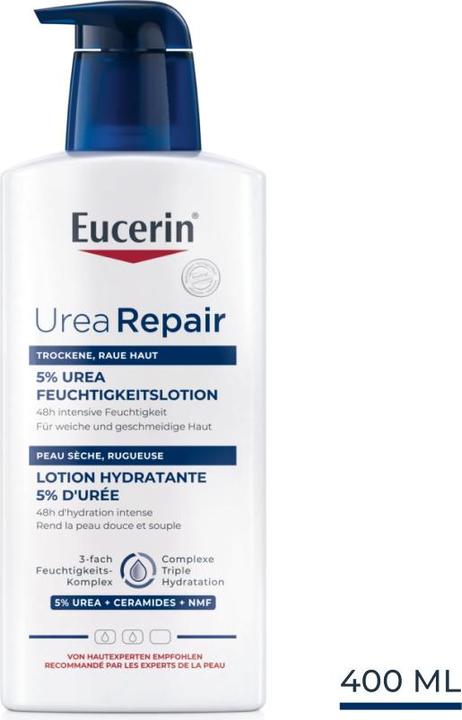 Actual product image Eucerin Urea Repair 5% Urea Moisturising Lotion (Body cream, 400 ml)