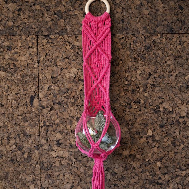 Image du produit Hoooked Kit de bricolage macramé suspension florale Bali corail