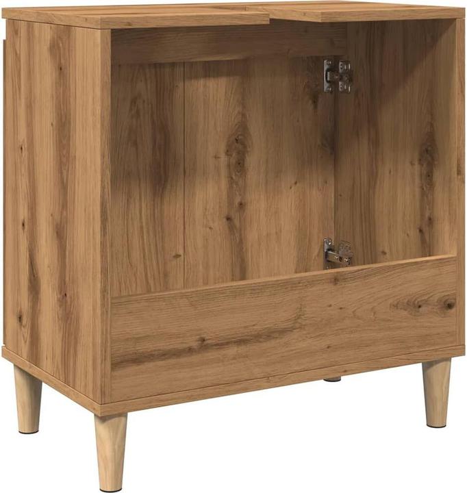 Actual product image VidaXL Waschbeckenunterschrank Unterschrank Badschrank Badmöbel Artisan-Eiche (58 x 33 x 60 cm)