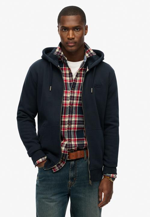Produktbild Superdry Vest Essential Logo Zip Hoodie Hb M2014128b Eclipse Navy Mannen Maat - XXL (XXL)