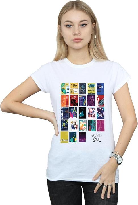 Actual product image Disney Womens/Ladies Soul Jazz Poster Wall Cotton T-Shirt (L)