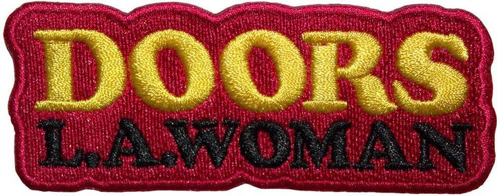 Produktbild The Doors Textlogo Aufnäher zum Aufbügeln LA Woman gewebter Stoff