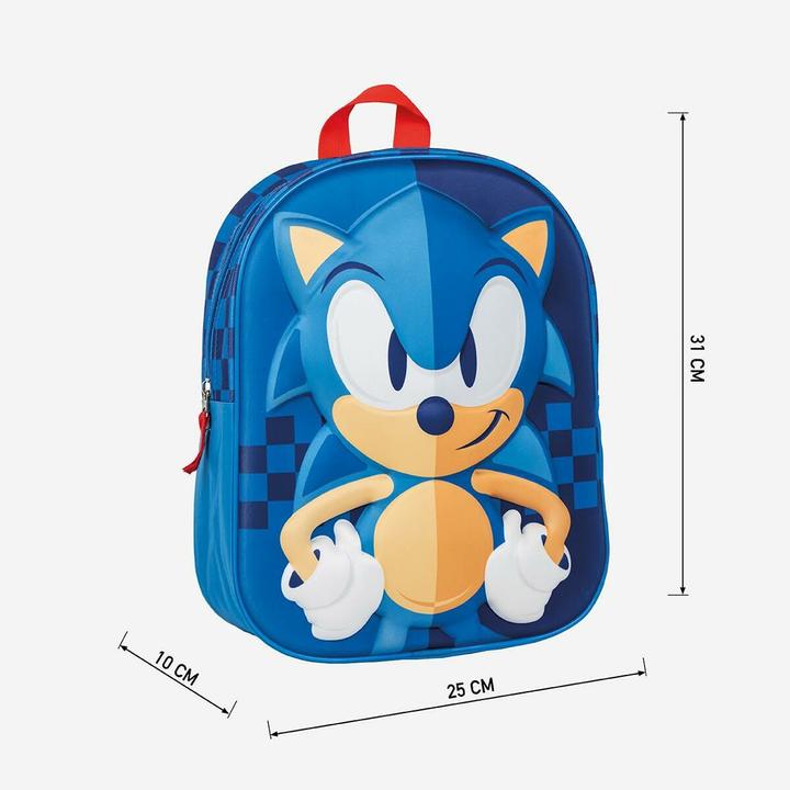 Immagine prodotto Jakks Pacific Zaino scuola Sonic Blue 25 x 31 x 10 cm