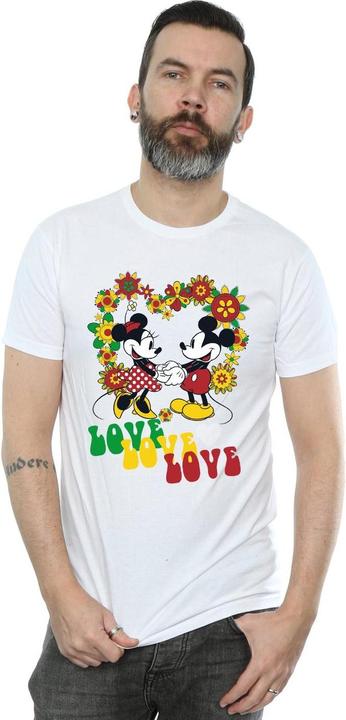 Image du produit Disney - T-shirt MICKEY AND MINNIE MOUSE HIPPIE LOVE - Homme (XXL)