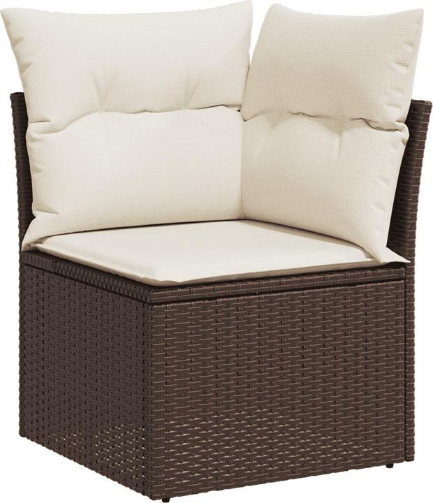 Actual product image VidaXL Garden furniture Sofa set Garden set 7-piece garden set Brown
