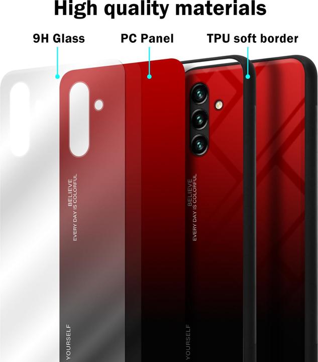 Produktbild Cadorabo TPU 2 Farben Glas Hülle (Samsung Galaxy A13 5G)