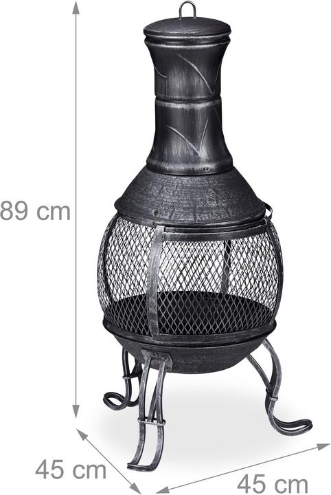 Image du produit Relaxdays Brasero mexicain, gris
