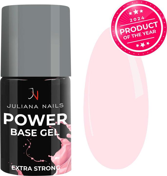 Juliana Nails Power Base Gel Pastel Rose (Pastel Rose, Gel-Effekt Nagellack)