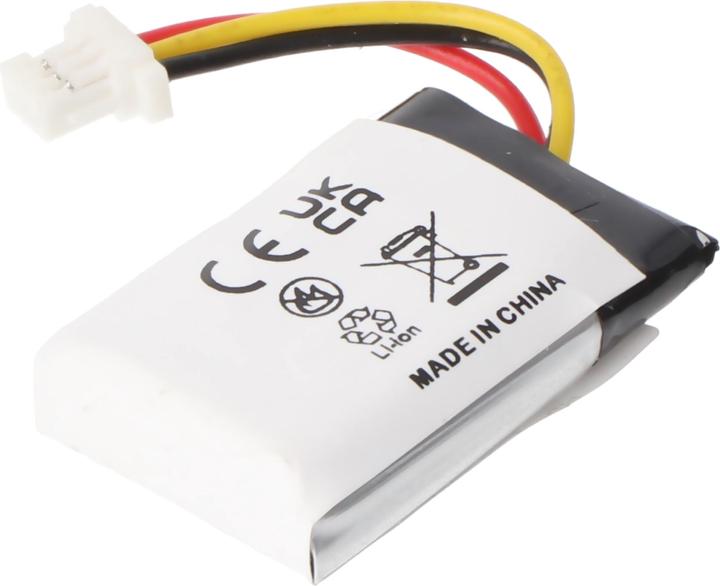 Actual product image AccuCell Battery suitable for PLANTRONICS CS540, C565 Li-Polymer 3.7V 140mAh 0.5Wh with 3-pin connector (CS540)