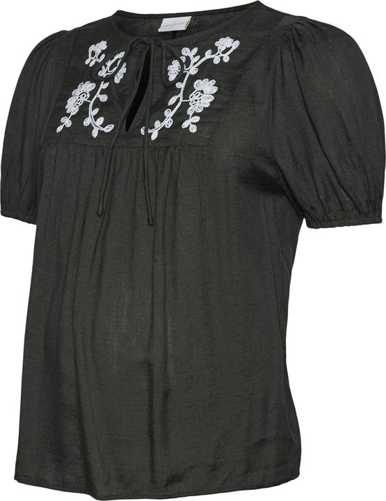 Immagine prodotto Mamalicious Normal geschnitten Rundhals Elastische Bündchen Ballonärmel Top Bluse (XS)