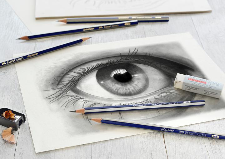 Produktbild Faber-Castell GOLDFABER - Bleistift Zeichenset (4B, 2B, 6B, HB, B, 2H, 6 x)