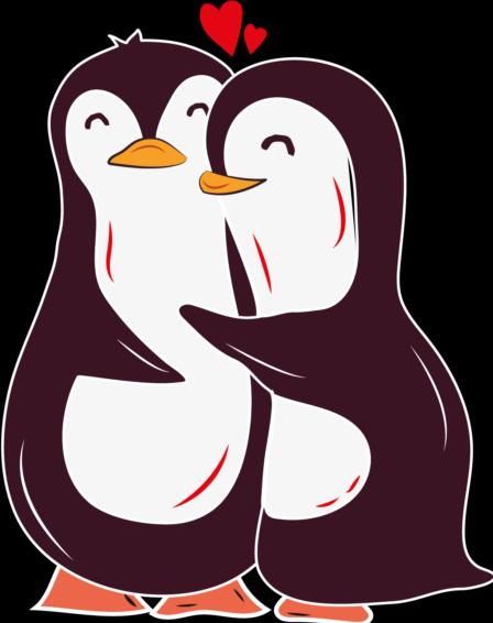 Image du produit Bügelbilder Bügelbild verliebte Pinguine