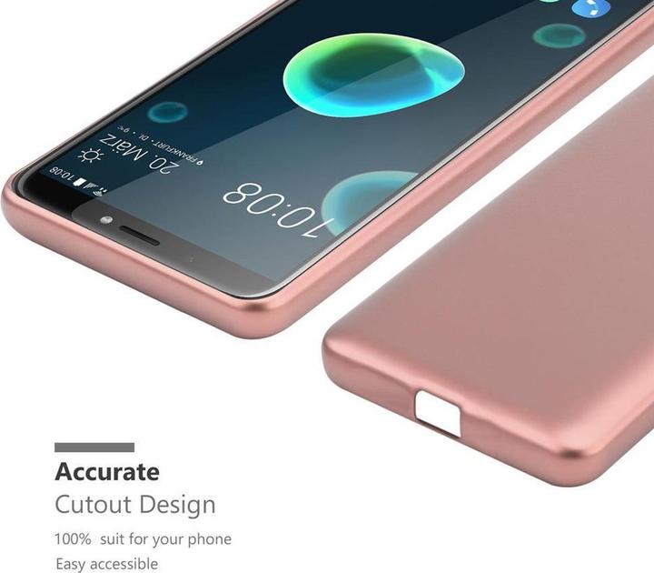 Actual product image Cadorabo TPU Matt Metallic Cover (HTC Desire 12+)