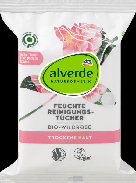 dm alverde Salviette detergenti alla rosa selvatica biologica (Panni pulizia)