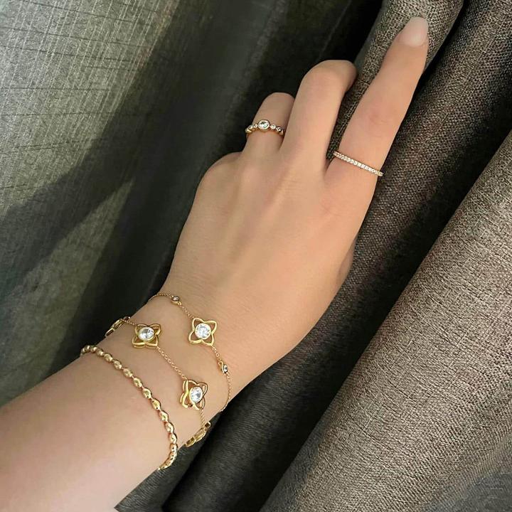 Produktbild Candy Armband Gemma, 925 Sterling Silber, vergoldet (20 cm, 925 Sterling Silber, 18k vergoldet)