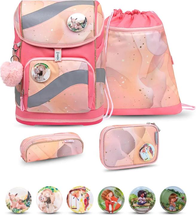 Image du produit Belmil Sac à dos scolaire SMARTY Set de 5 pièces Marble (20 l)
