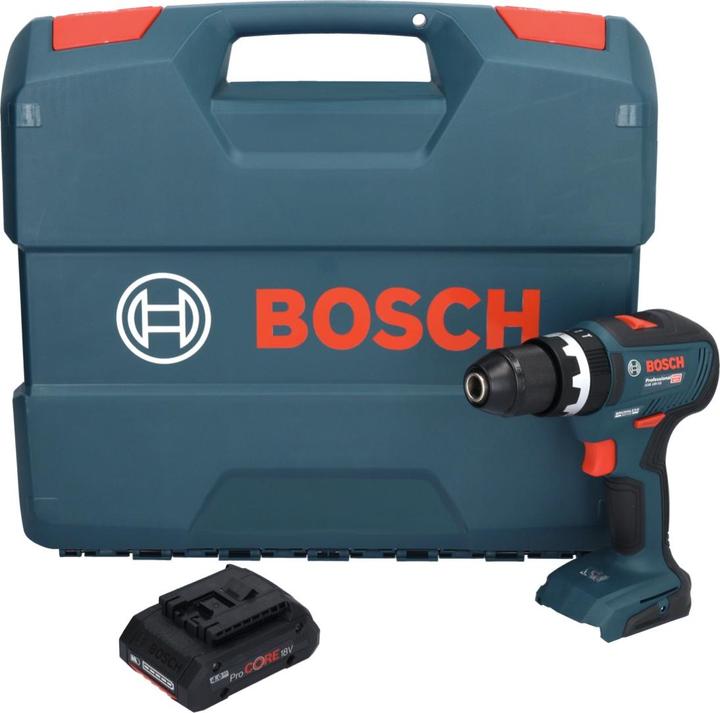 Produktbild Bosch Professional Bosch GSB 18V-55 Professional Akku Schlagbohrschrauber 18 V 55 Nm Brushless + 1x ProCORE Akku 4,0 A (Akkubetrieb)