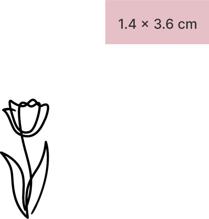 Produktbild minink Temporäres Tattoo – Tulpe
