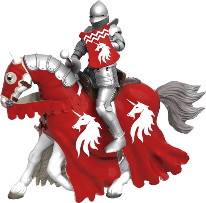 Image du produit Papo Cheval du chevalier de la Licorne avec lance
