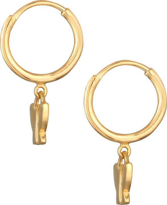Immagine prodotto Elli Orecchini Bambini Creoli Farfalla Argento 925 Placcato Oro (Argento 925)