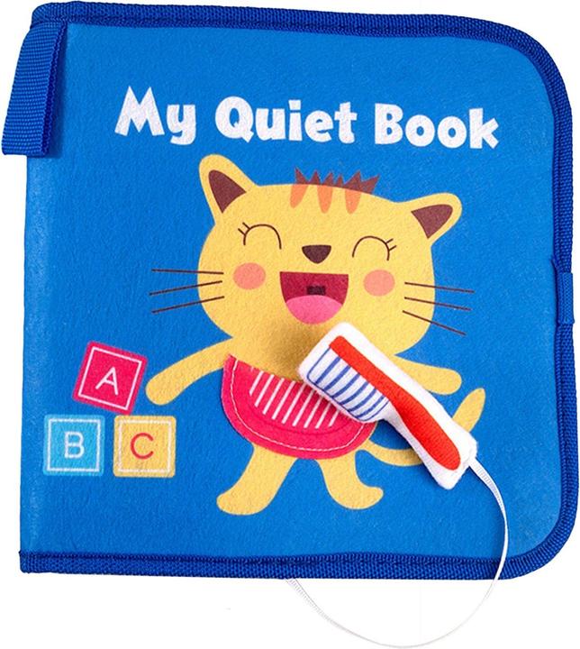 Activity Board Robusto libro silenzioso per bambini: adesivi di animali, resistente agli strappi, apprendimento