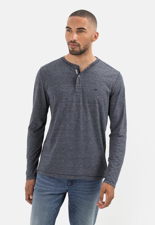 Produktbild Camel Active Langarm Henleyshirt aus nachhaltigen Baumwollmix (L)