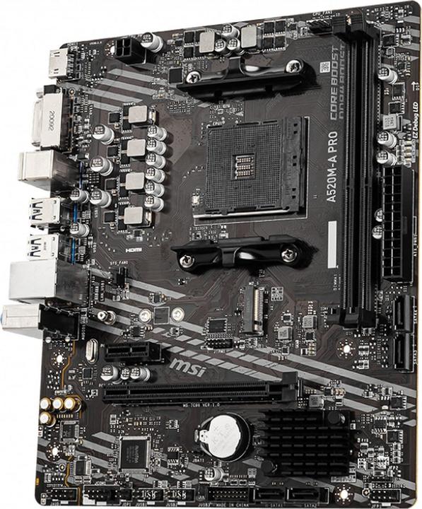 Actual product image MSI A520M-A Pro (AM4, AMD A520, mATX)