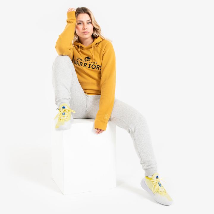 Produktbild Tarmak Damen/Herren Sweatshirt mit Kapuze Golden State Warriors - Hoodie 900 NBA gelb (M)