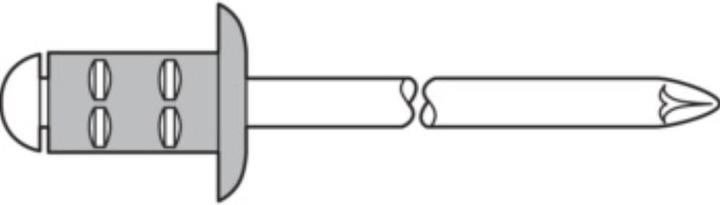 Immagine prodotto Gesipa Rivetti a strappo acciaio/acciaio 3,2x11 mm PolyGrip Mini confezione da 100 pezzi