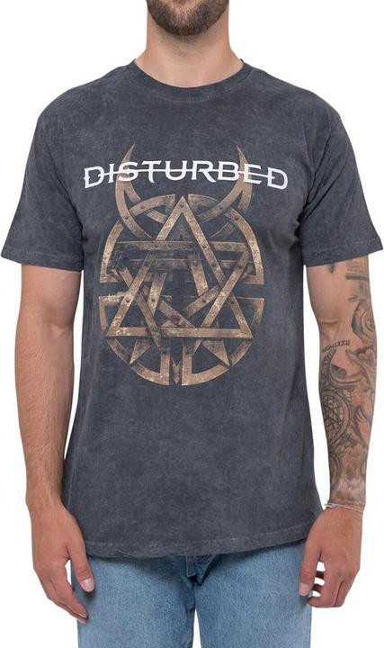 Disturbed Unisex Adult Riveted T-Shirt