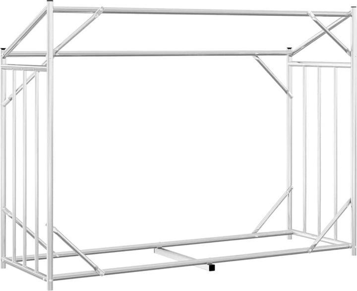 Image du produit VidaXL Étagère à bois de chauffage avec protection contre la pluie 151x60,5x110,5 cm Acier galvanisé