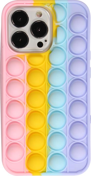 Produktbild PhoneLook Hülle Silikon Luftblasen Anti-Stress Regenbogen (Apple iPhone 13 Pro Max)