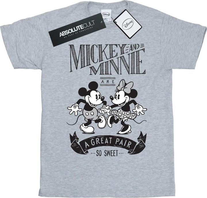 Immagine prodotto Disney Mickey And Minnie Mouse Great Pair Maglietta Ampia Donna (S)