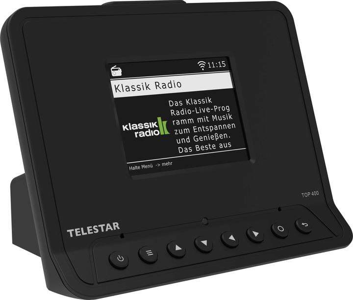 Actual product image Telestar TOP 400 DAB+ Internetradio-Adapter schwarz (Web radio, DAB+, FM, Bluetooth, Wi-Fi)