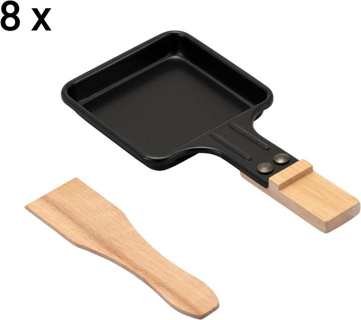 Productafbeelding KLAMER Raclette 8 Personen 1500W Raclette Grill mit Holzgestell