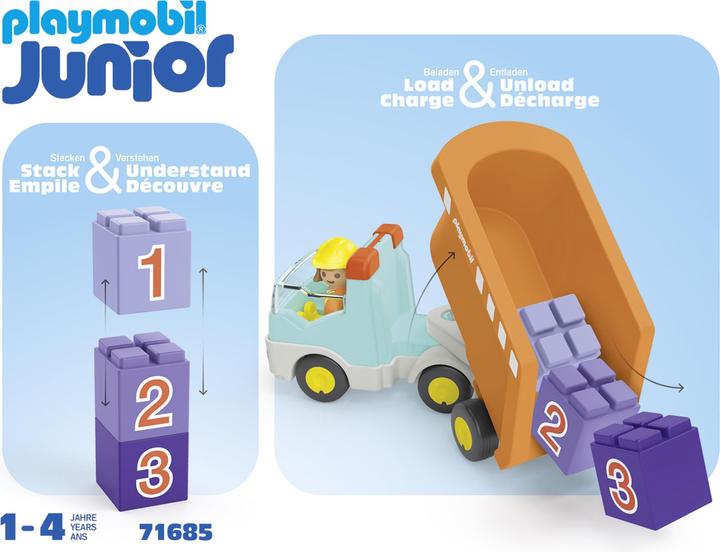 Actual product image Playmobil Dump truck (71685, Playmobil Junior)