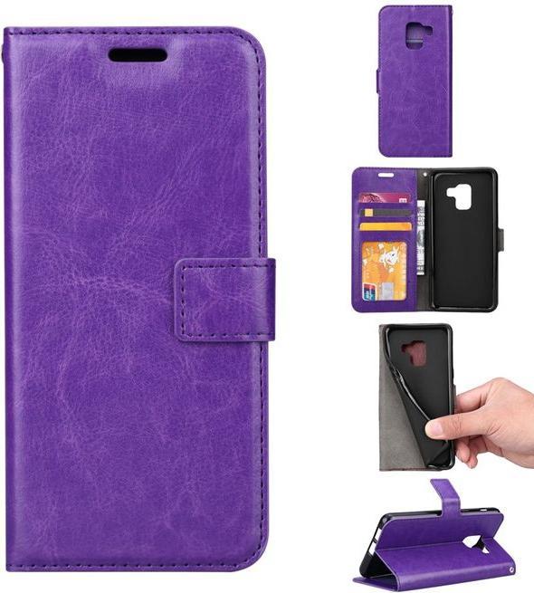 Produktbild MU Classic Crazy Horse Leder Bookcover Hülle (Samsung Galaxy A8 (2018))