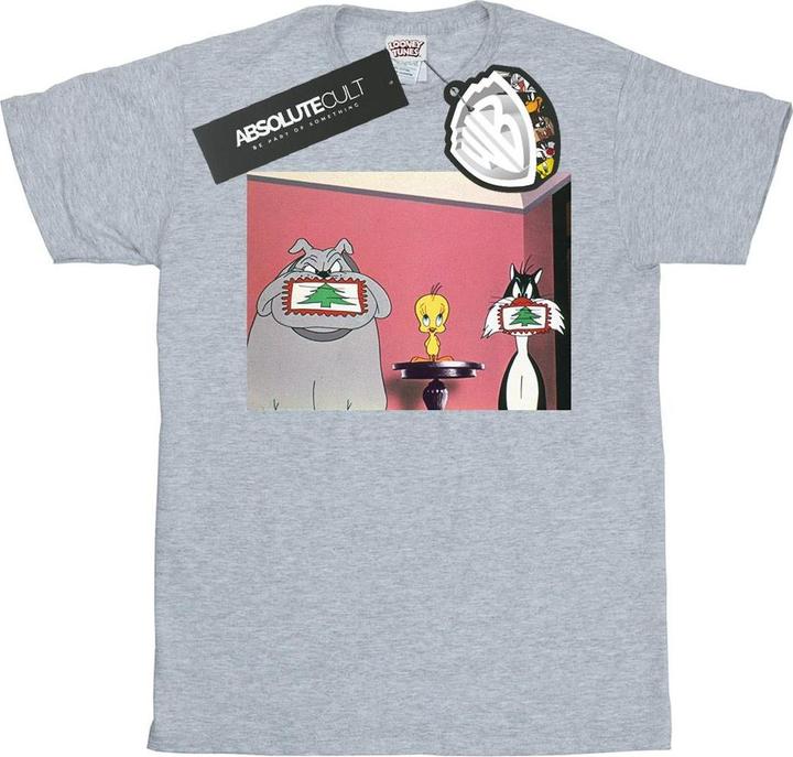 Produktbild Looney Tunes Christmas Postcard TShirt (S)