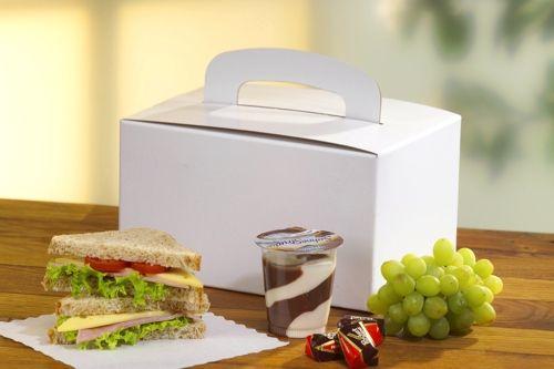 Actual product image Papstar Lunch box, square with handle (20 x)