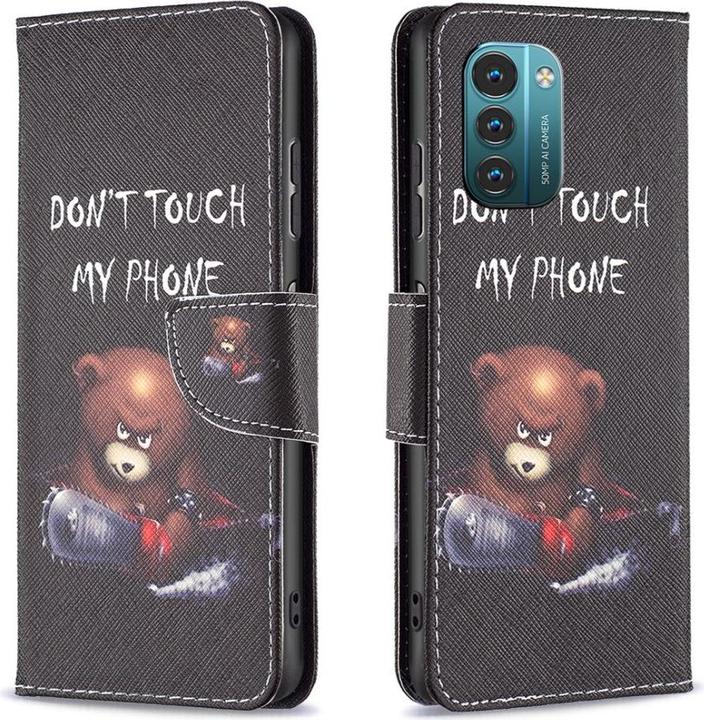 Productafbeelding Cover-Discount Nokia G11 / G21 - Leren Hoesje Niet Aanraken (Nokia G11, Nokia G21)