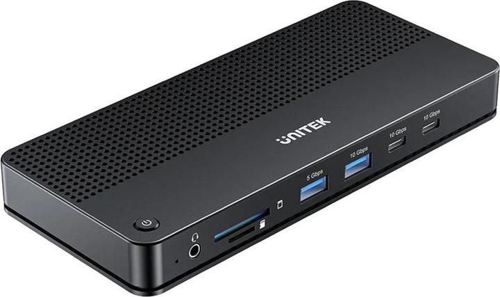 Actual product image Unitek D1104A01 13in1 MST HDMI DP 8K PD 100W Docking station (USB-C)