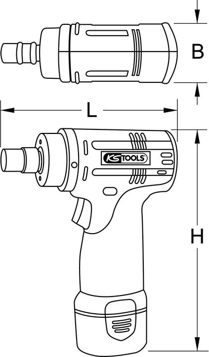 Produktbild KS Tools Akku-Hochleistungs-Schleifer, 22.000 U/min 10,8V, mit 2 Akkus und 1 Ladegerät