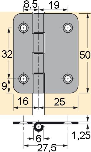 Actual product image Hettich Folding door hinges 625