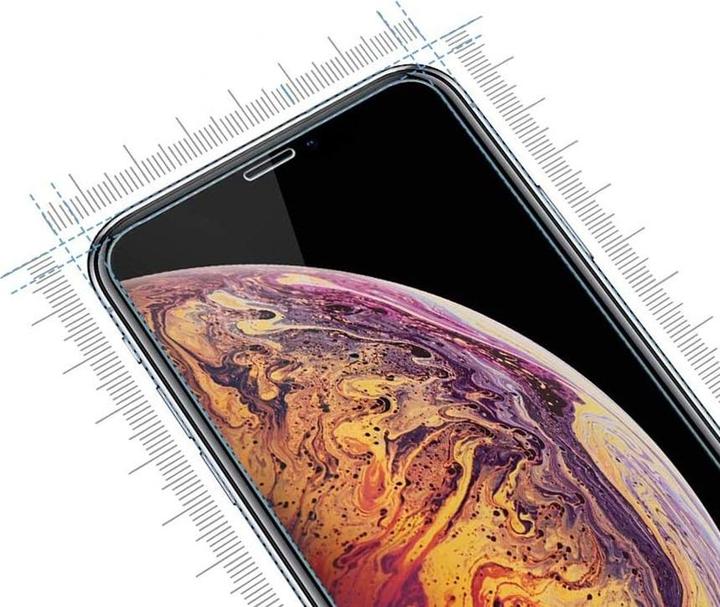 Actual product image Apfelkiste - Panzer Glas Displayschutzfolie mit Montagerahmen (2er Set) (2 Piece, Apple iPhone 11, Apple iPhone XR)
