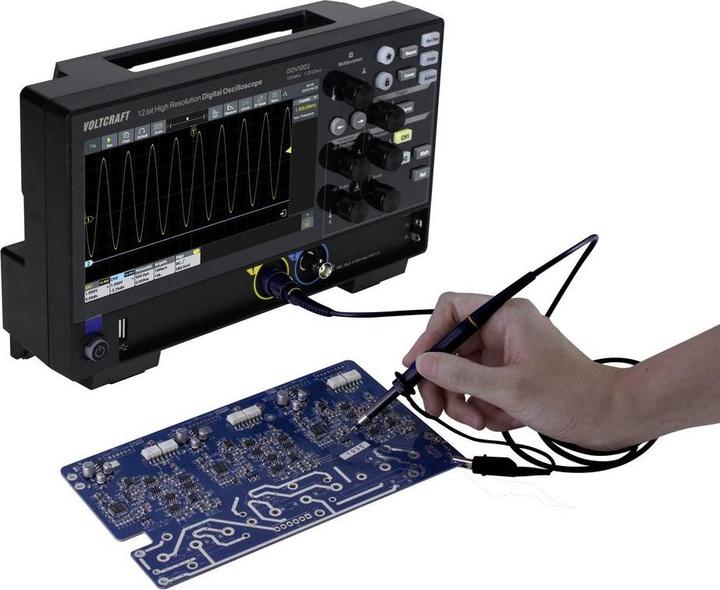 Actual product image Voltcraft DOV1002 Digital-Oszilloskop 100 MHz 2-Kanal 1.25 GSa/s 50 Mpts 12 Bit (CAT II)