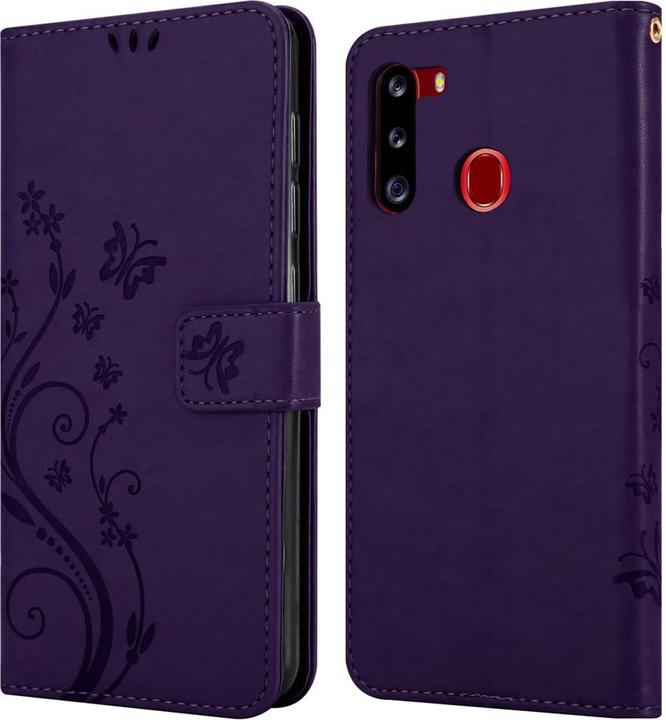 Produktbild Cadorabo Flower Book Hülle (Samsung Galaxy A21)