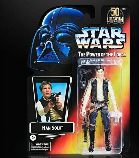 Actual product image Hasbro Star Wars Black Series The Power of the Force Action Figure 2021 Han Solo Exclusive