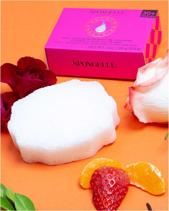 Produktbild Spongellé Pedi-Buffer - Bulgarian Rose (Fussbad)